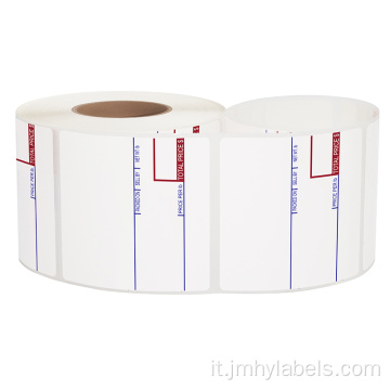 Etichetta a barre stampata adesiva
